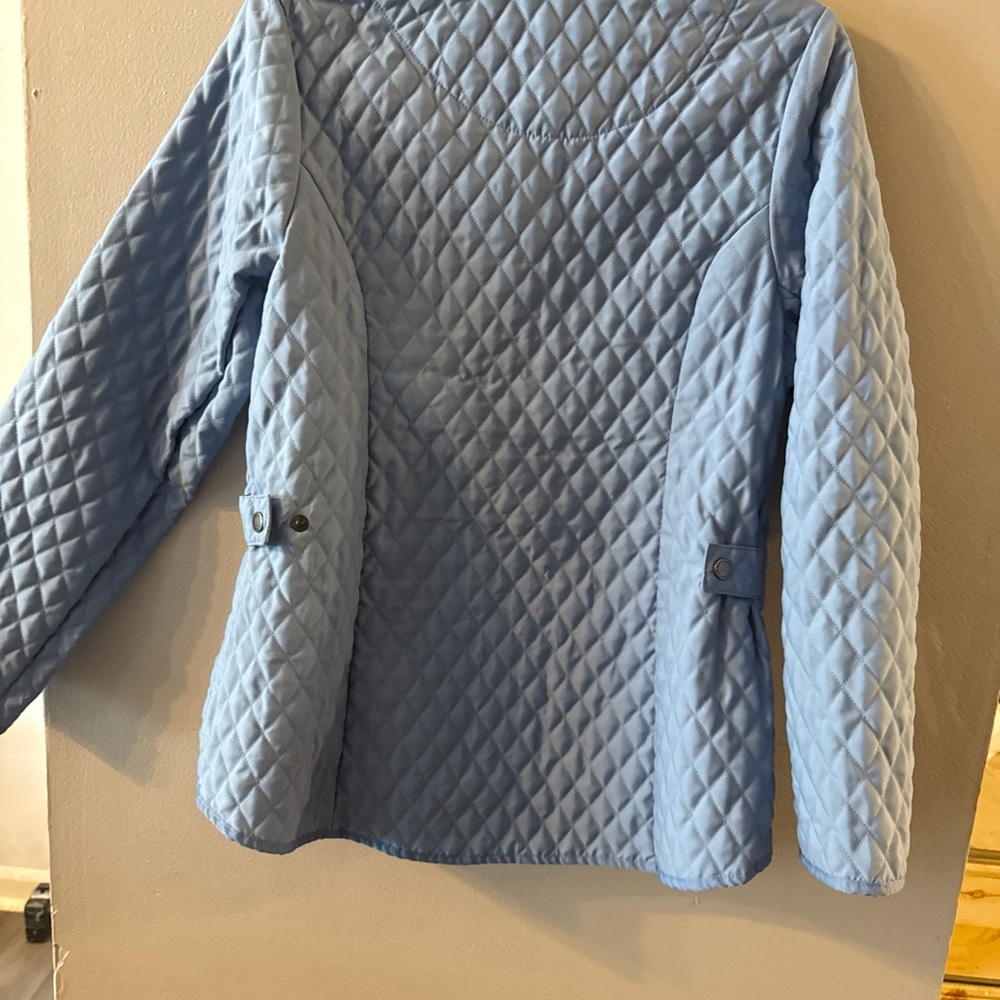 Barbour Women's Flyweight  Quilted Jacket in Blue Lightweight  US Sz 10 Ot - Picture 9 of 12